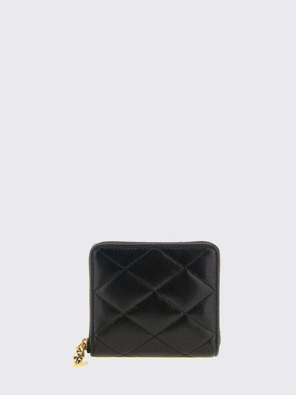 Saint Laurent Cassandre Leather Card Holder Black